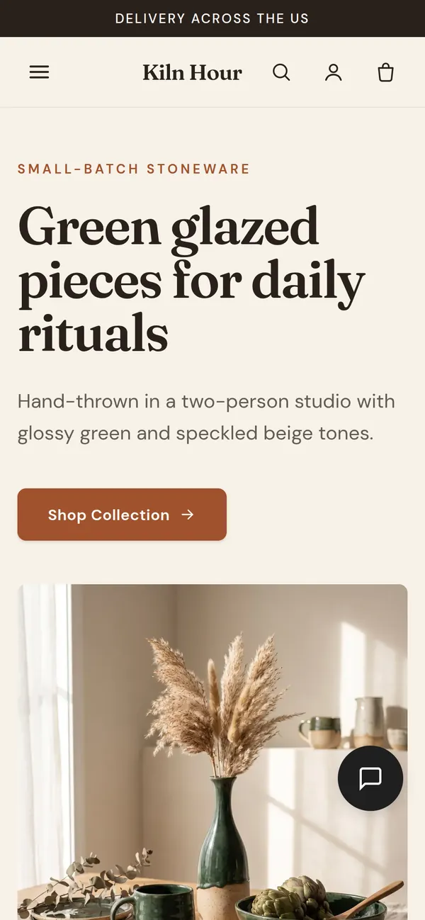 Kiln Hour on a phone
